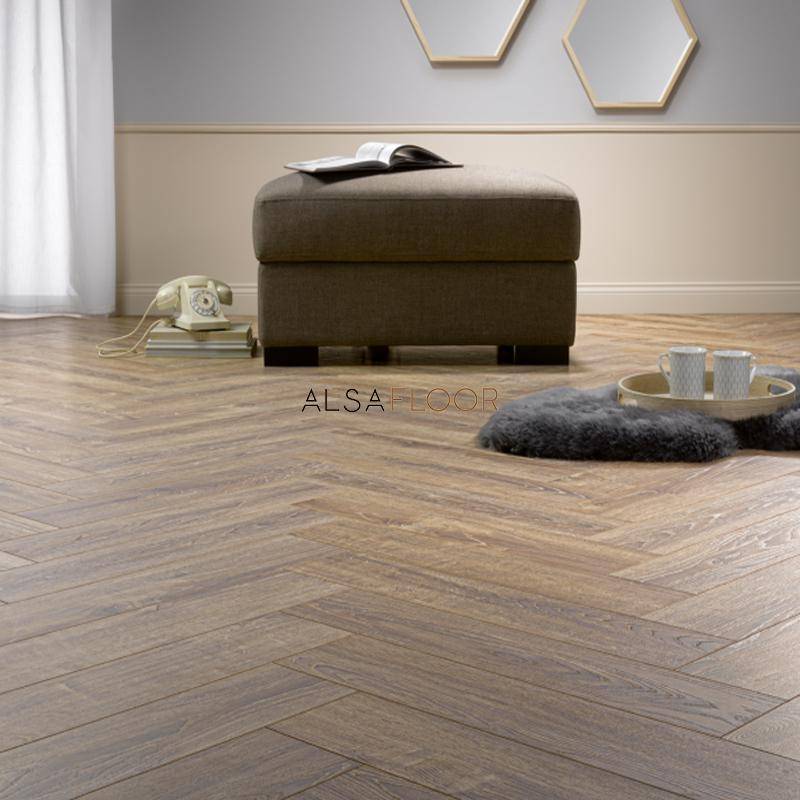 Ламинат "Alsafloor" Herringbone Дуб Балеарский (640*143*12 мм) — купить в Ялте