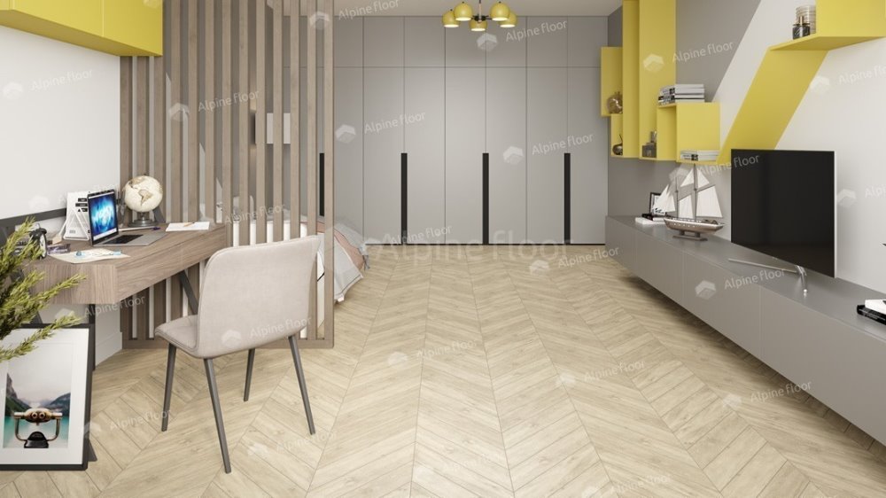 LVT плитка "Alpine Floor" Сонома (555*127*2,5 мм) — купить в Ялте