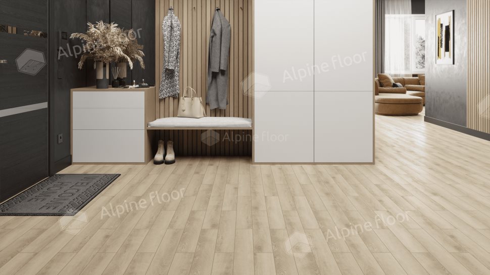 Ламинат "Alpine Floor" Herringbone 12 PRO Дуб Орлеан (606*101*12 мм) — купить в Ялте