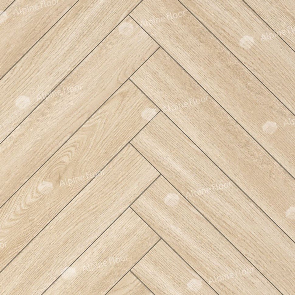 Ламинат "Alpine Floor" Herringbone 12 Дуб Эльба (600*100*12 мм) — купить в Ялте