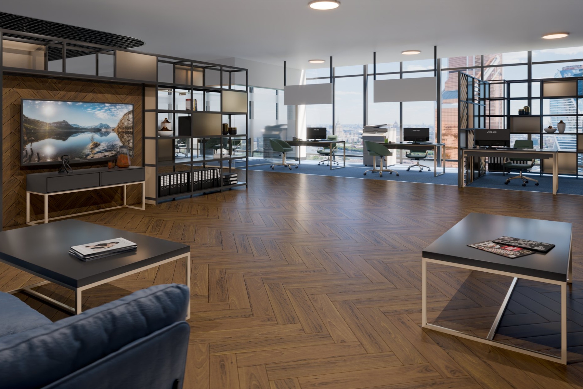 Инженерный паркет «Damy Floor» Ореховый (укладка елочкой) — купить в Ялте