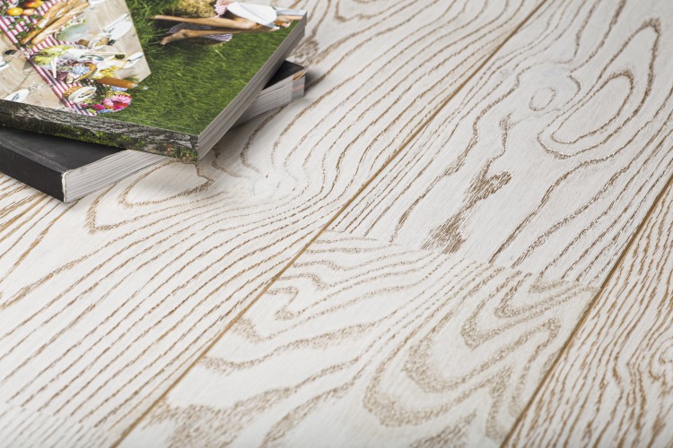 Паркетная доска "Sommer" Malmo Дуб White (1000*164*13,2 мм) — купить в Ялте