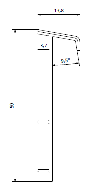 Плинтус для ковролина "Korner" Listwa зеленый (2500*13,8*50 мм) — купить в Ялте