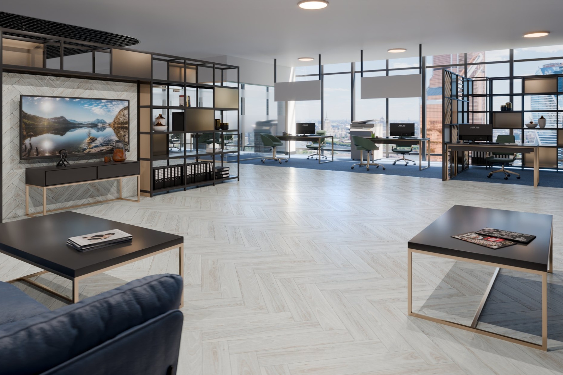 Инженерный паркет «Damy Floor» Ванильный (укладка елочкой) — купить в Ялте