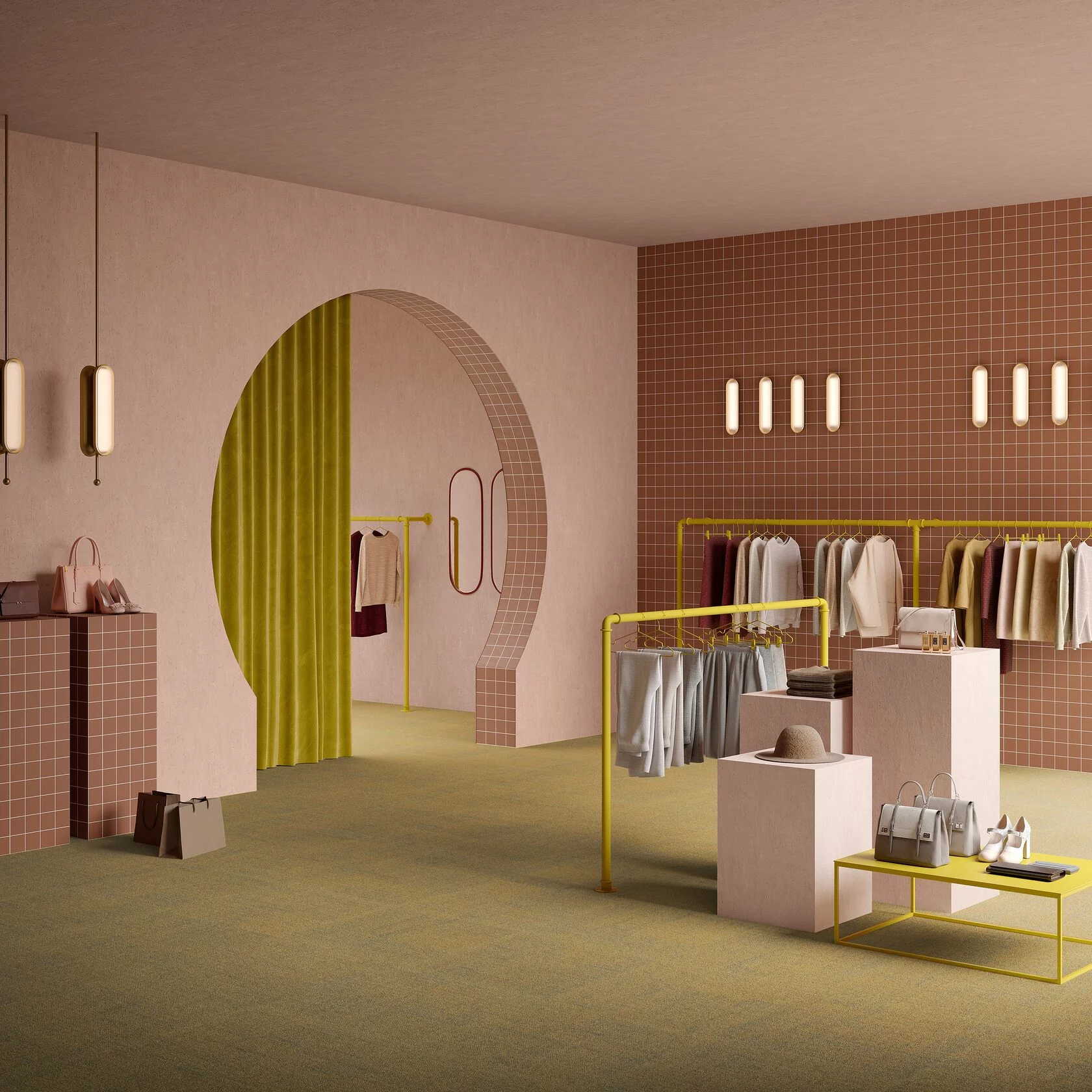 Ковровая плитка Mantra Tile 94 (500*500*6 мм) — купить в Ялте