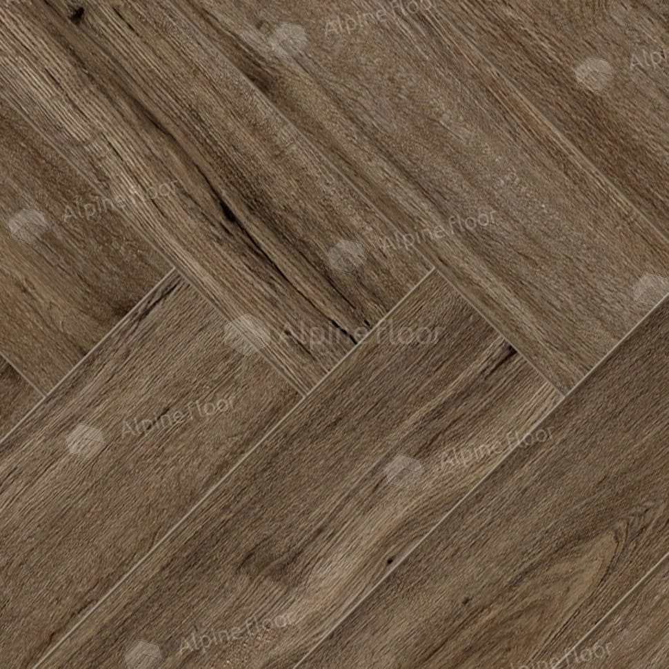 Ламинат "Alpine Floor" Herringbone Дуб Бордо (606*101*8 мм) — купить в Ялте