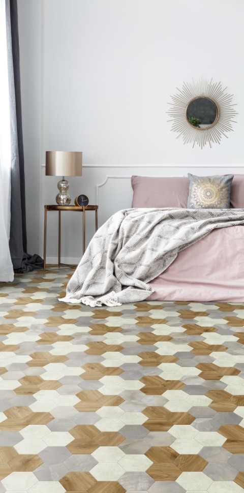 Виниловая плитка "Moduleo" Moods Hexagon 351 (226,32*196*2,5 мм) — купить в Ялте