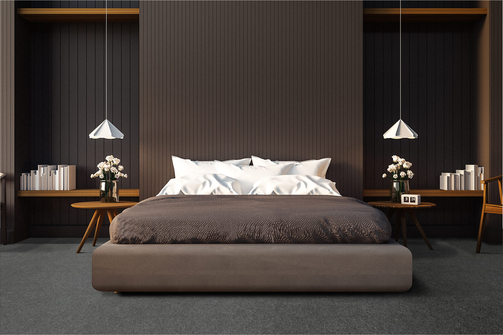 Ковровое покрытие "Bonkeel" Color Rib Ebony 98 (ширина 1м/3м/4м) — купить в Ялте