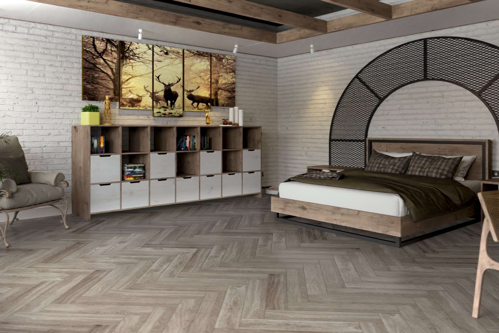 Инженерный паркет «Damy Floor» Скандинавский (укладка елочкой) — купить в Ялте