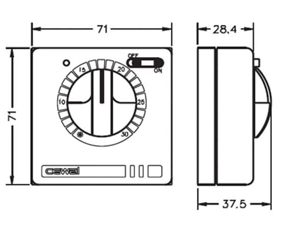 Терморегулятор Cewal RQ10 — купить в Ялте