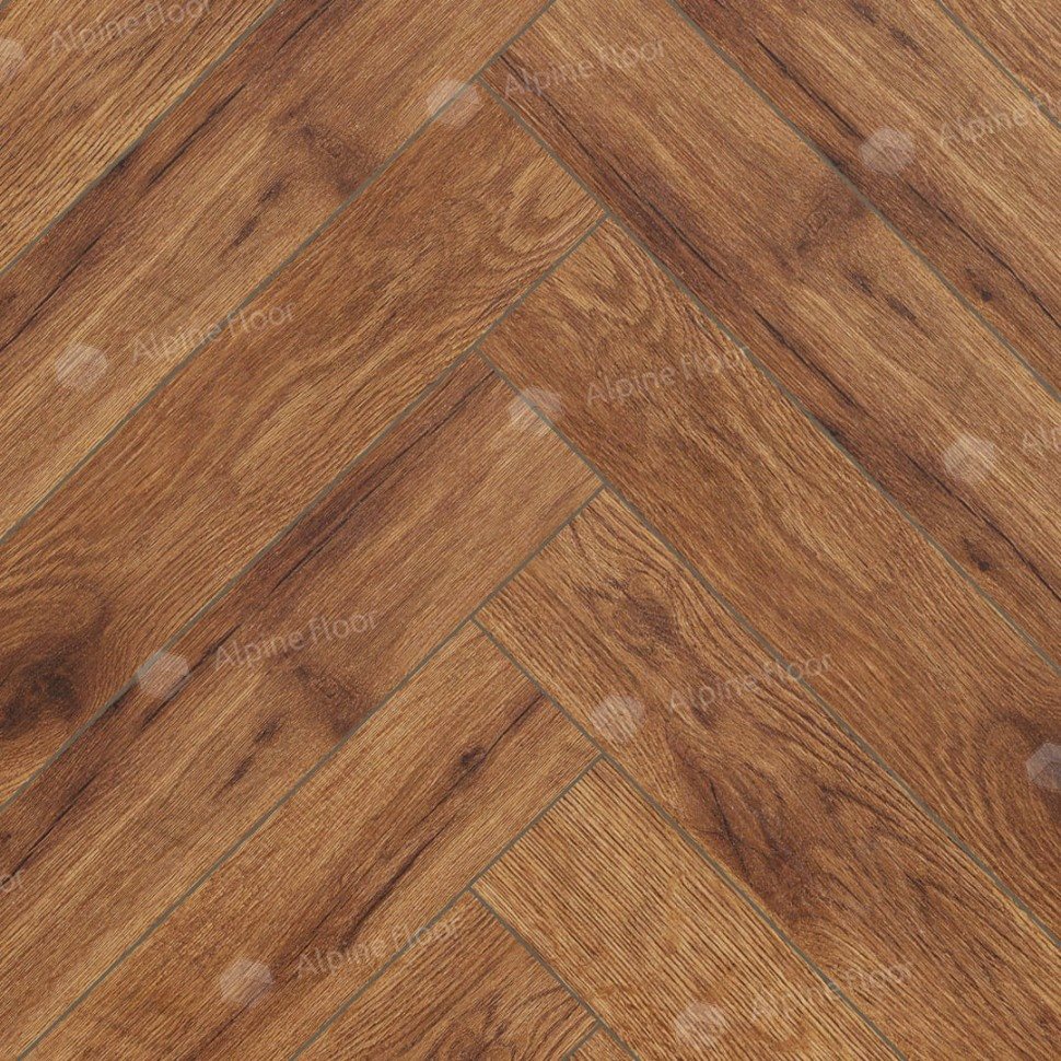 Ламинат "Alpine Floor" Herringbone 12 Дуб Умбрия (600*100*12 мм) — купить в Ялте