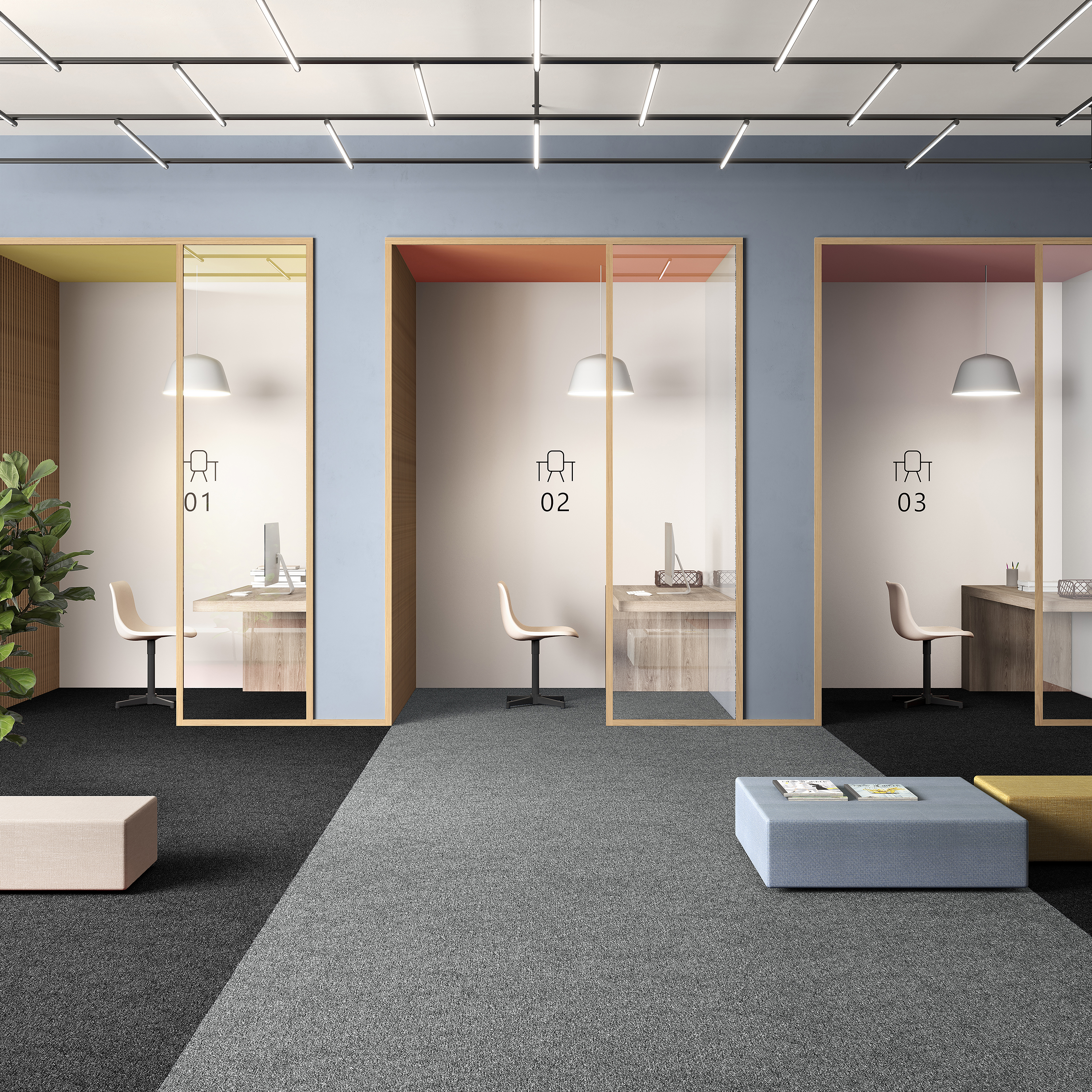 Ковровая плитка Medusa Tile 90 (500*500*5 мм) — купить в Ялте